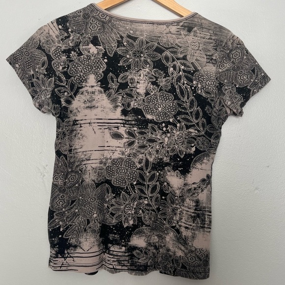 Y2K Vanilla Sugar Studded Pattern Baby Tee Small - Picture 6 of 6